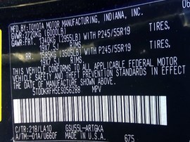 2014 TOYOTA HIGHLANDER, BLACK, LIMITED, 3.5L, AT,  AWD. Z25934